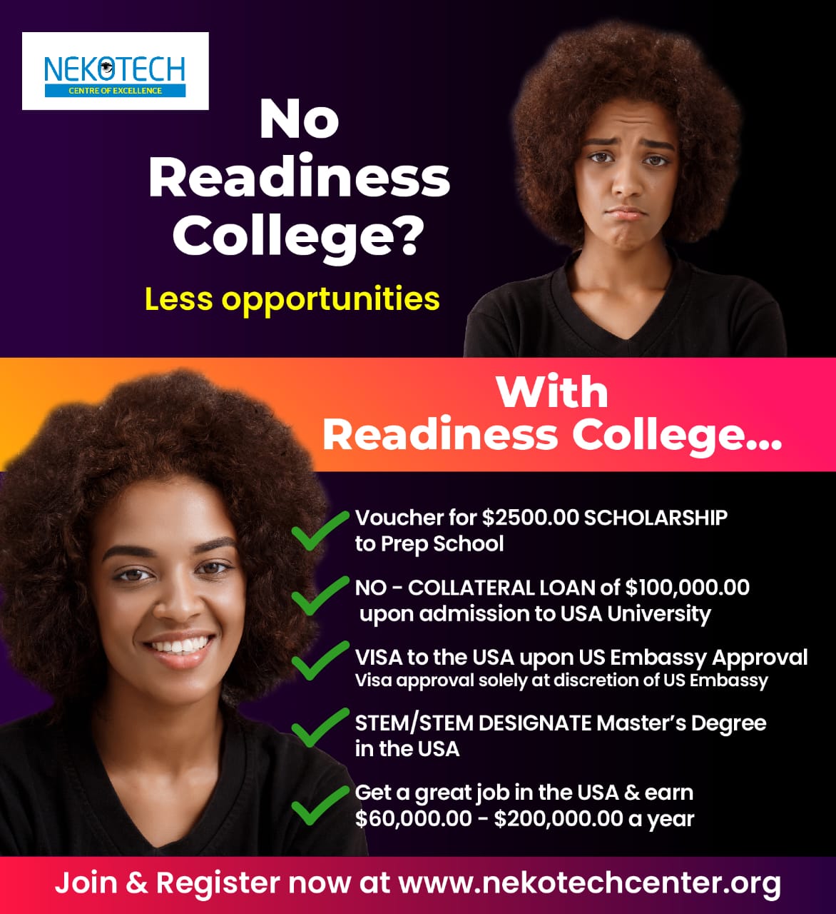 Nekotech Readiness College - Nekotech Center of Excellence